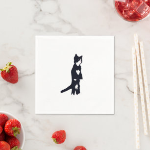 Tuxedo Cats Napkin
