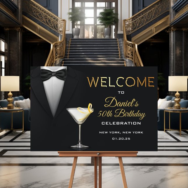 Tuxedo Cocktail Welcome Sign (Creator Uploaded)