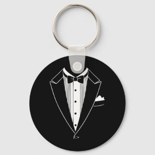 Tuxedo Costume Shirt Men Women Kids Tux Suit Bow Key Ring