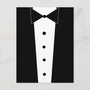 Tuxedo Elegant Formal Post Card