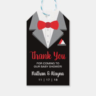 Tuxedo Favour Tag, Baby Shower Tag