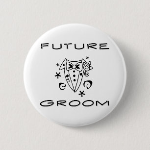 Tuxedo Future Groom 6 Cm Round Badge
