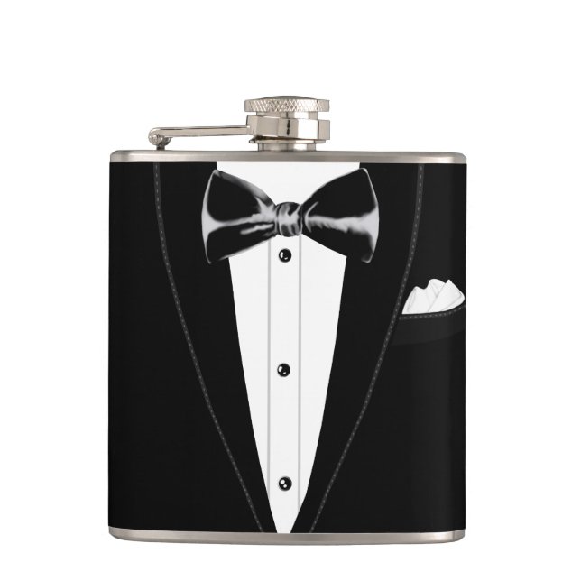 Tuxedo Hip Flask (Front)