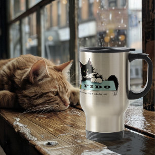 Tuxedo Kitten Dog's Bowl Travel Mug