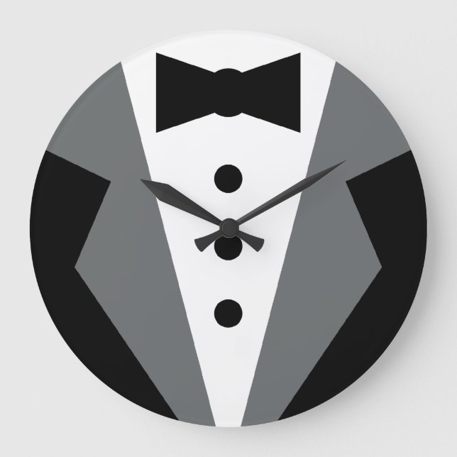 Tuxedo Large Clock (Front)