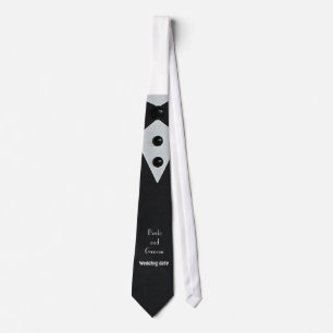 “Tuxedo Look” Groom’s Wedding Tie