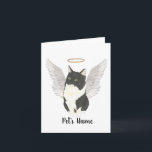 Tuxedo Ragamuffin Domestic Medium Cat Sympathy Card<br><div class="desc">There are some who bring a light so great to the world, that even after they are gone, their light remains. Let a sweet sympathy card bring comfort to your heavy heart as you take a moment to remember your beloved black and white domestic medium haired cat. For the most...</div>