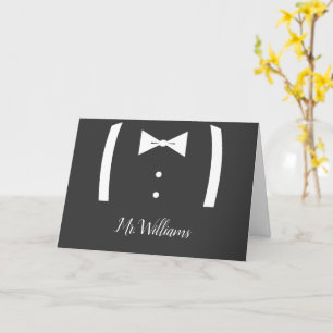 Tuxedo Ring Bearer Proposal Card