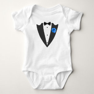 Tuxedo suit and bow tie black and white T-Shirt Ba Baby Bodysuit