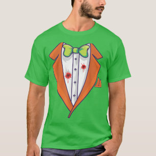 Tuxedo Suit Tux Bloody und Scary Halloween Costume T-Shirt