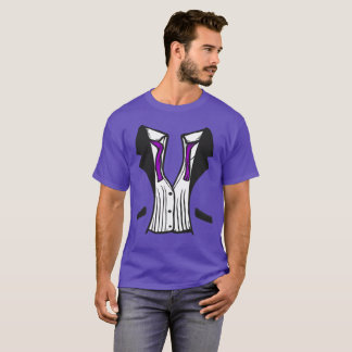 Tuxedo T-Shirt With Purple Tie