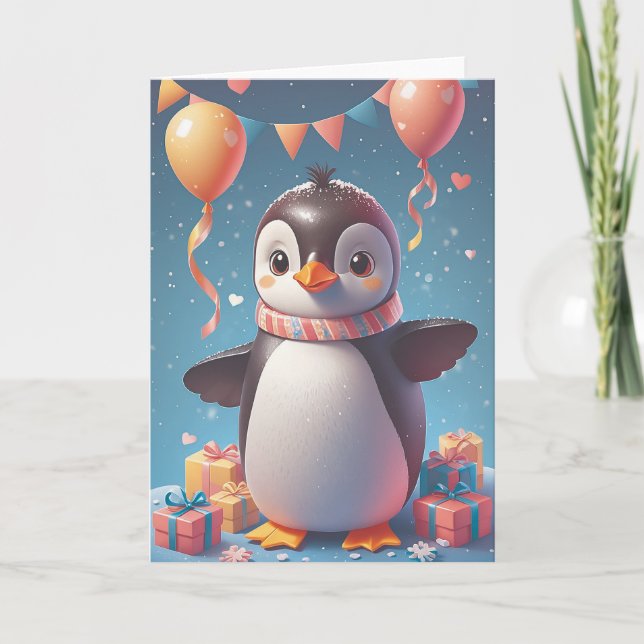 Tuxedo Tango Birthday Cheer Card (Front)