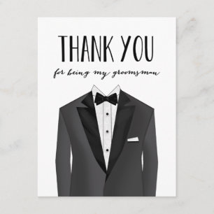 Tuxedo Thank You Groomsman Groomsman