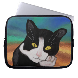 Tuxedo the Cat Laptop Sleeve