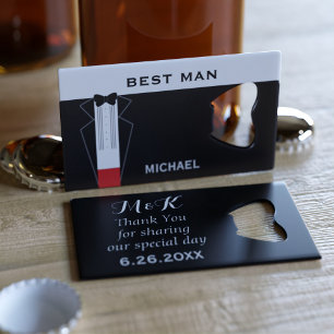 Tuxedo Wedding Best Man Personalised Favour