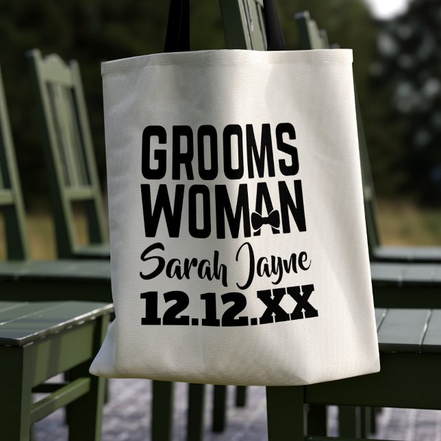 Tuxedo Wedding Groomswoman Tote Bag (Creator Uploaded)