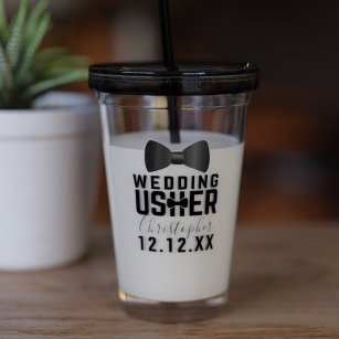 Tuxedo Wedding Usher Bridal Party Tumbler