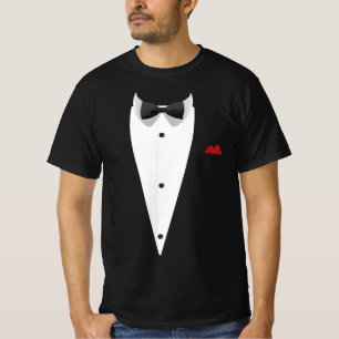 Tuxedo with Bowtie For Weddings New Year's Eve T-Shirt