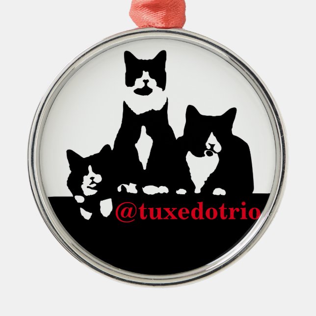 TuxedoTrio Ornament (Front)