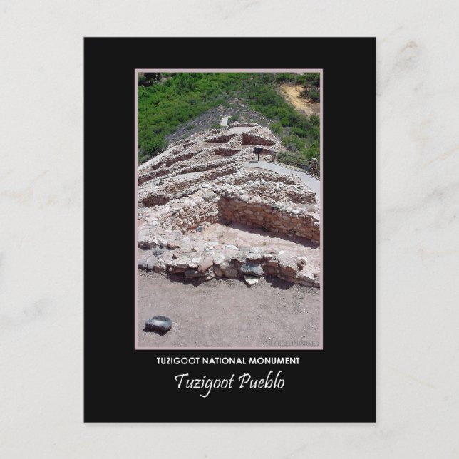 Tuzigoot Pueblo #712b Postcard (Front)