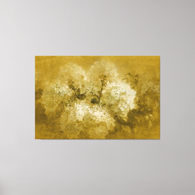 *~*  TV2 Vintage Art Hydrangea Canvas Print (Front)