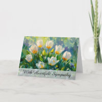 *~* TV2 White Tulips art  Sympathy Love Light