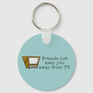 TV Addict Key Ring