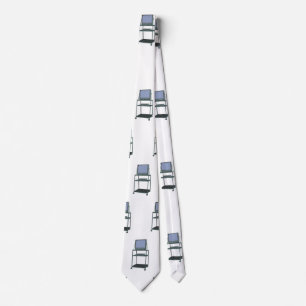 TV and VCR cart Classroom 80s 90s Funny School Tie