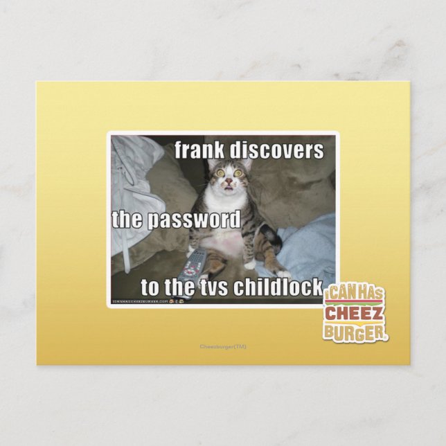 TV Childlock Postcard (Front)