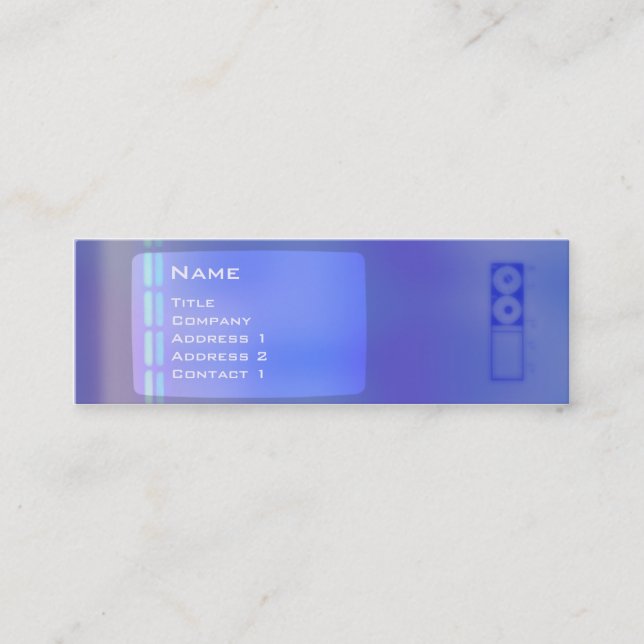 TV DNA - Skinny Mini Business Card (Front)