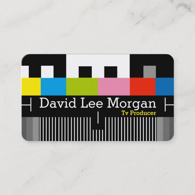 TV Film Producer Video Business Card (Front)