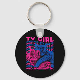 Tv Girl Album Frenchs Exit Who Really Cares Cat Tv Key Ring