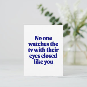 TV Joke Father's Day Dad Joke Husband Gift Holiday Card