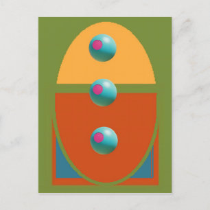 TV Olives, Part 3 - Ken Gauge Art Postcard