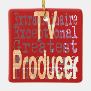 TV Producer Extraordinaire Ceramic Ornament