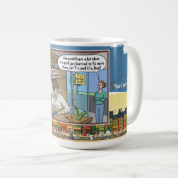 TV Repairman | Absurd Wordplay Humor Classic Coffee Mug