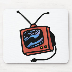 Tv Set Mouse Pad