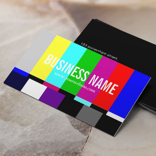 TV Spectrum Film Editor Video Production Business Card