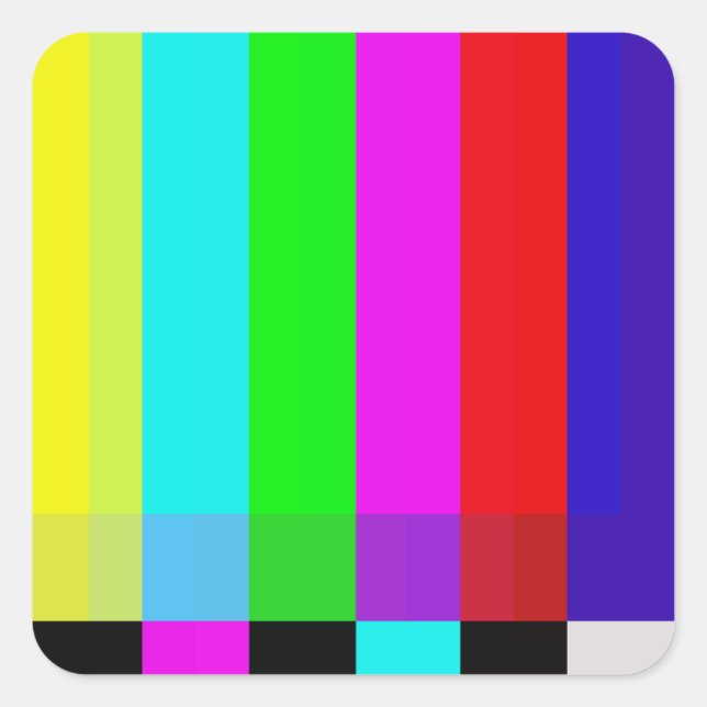 TV SQUARE STICKER (Front)