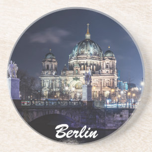TV tower and Berlin Cathedral in Berlin, Germany Coaster
