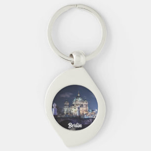 TV tower and Berlin Cathedral in Berlin, Germany Key Ring