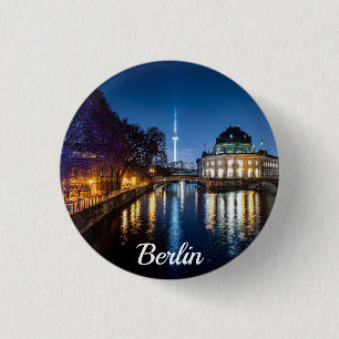 TV tower and museum island in Berlin, Germany 3 Cm Round Badge