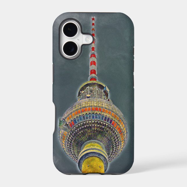 Tv Tower (Fernsehturm), Berlin, Art Effect (Back)