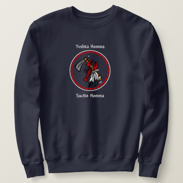 Tvshka Homma - Red Warrior Sweatshirt (Design Front)