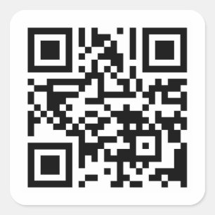 TVUUC QR Code to Website Square Sticker