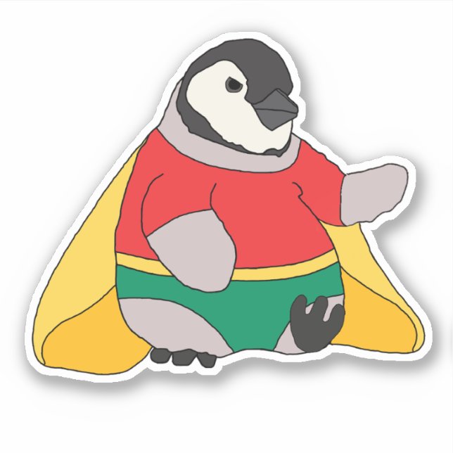 Twaddles the Superhero Sticker (Front)