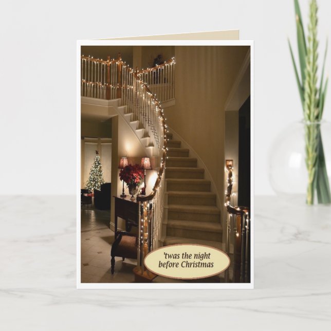 "Twas the Night Before Christmas" Card w/Envelope (Front)
