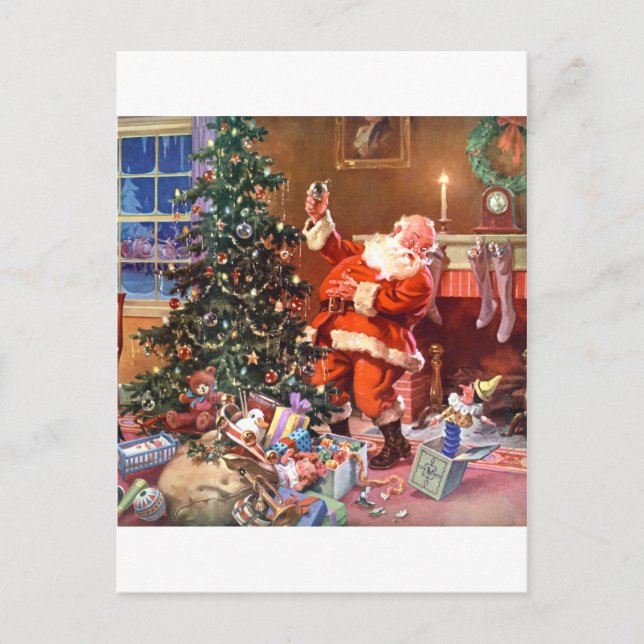 'Twas The Night Before Christmas Holiday Postcard (Front)