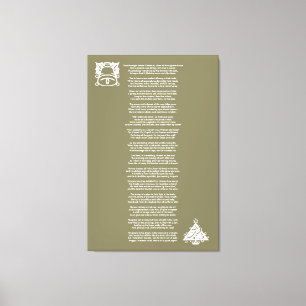 Twas the Night Before Christmas Poem Canvas Print