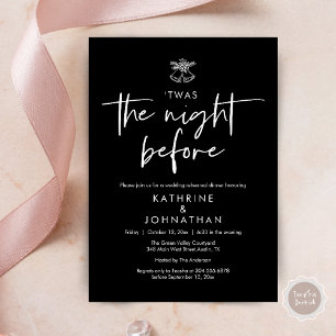 Twas The Night Before Wedding Rehearsal Dinner Invitation